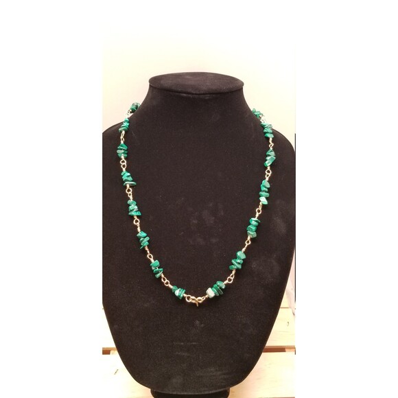 Malachite Chain Necklace - Picture 1 of 6